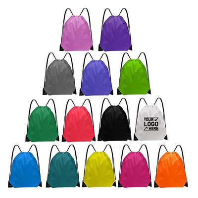 Nylon Drawstring Backpack (14" X 18")
