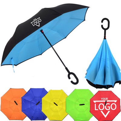 Long-handled Double-layer Inverted Umbrella
